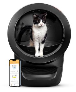 ‏שירותים חכמים אוטומטים לחתול Litter Robot 4 שחור