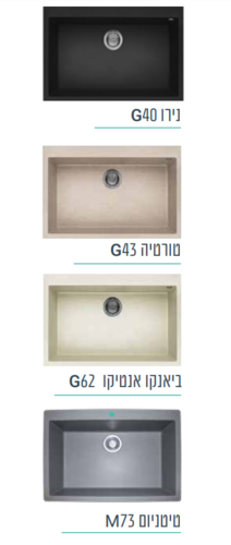 כיור מטבח קואדרה 63/49 מק