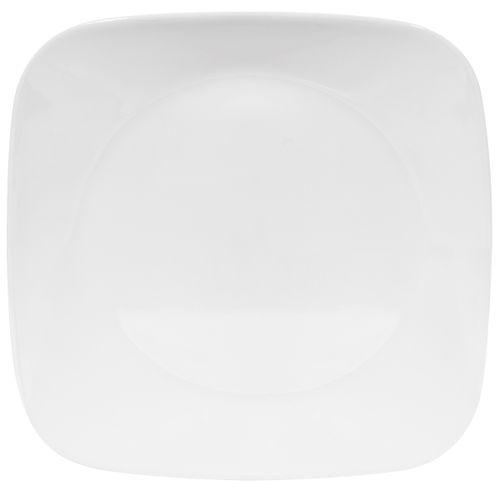 סט צלחות 12 חלקים מרובע לבן פיור וויט | Corning Ware Pure White