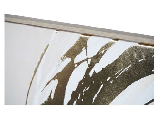 תמונה ממוסגרת עיגולים זהב Golden Foiled Circles Framed Canvas 