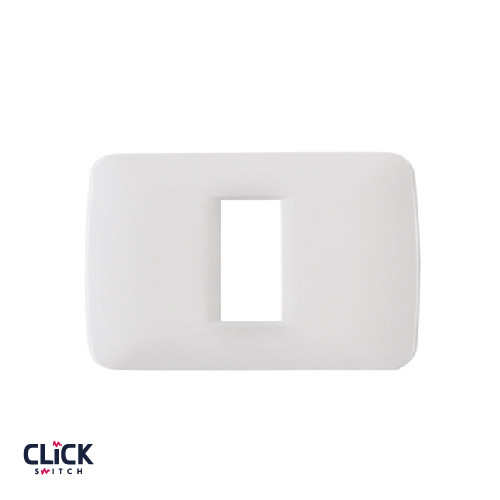 מסגרת CLICK לקופסה מלבנית 1 מודול בצבע לבן FETAYA