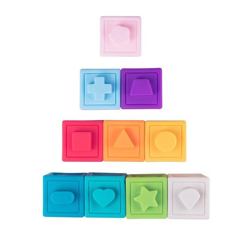 10 קוביות מישוש רכות
