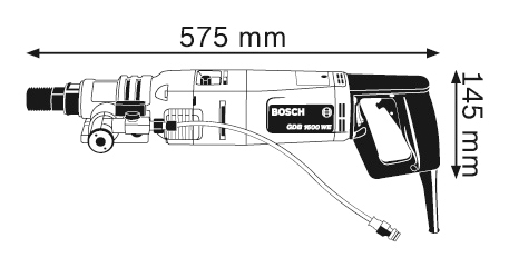 מקדחת יהלום- קידוח רטוב  BOSCH GDB 1600