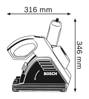 מחרצה לבטון BOSCH GNF 35 CA