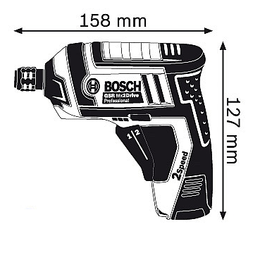 מברגה קומפקטית BOSCH GSR MX2 DRIVE