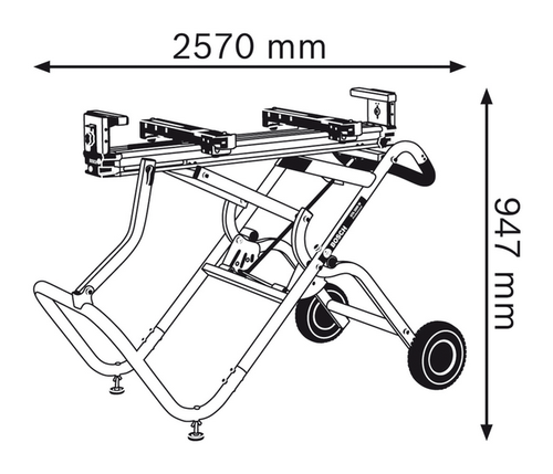 סטנד נייד למסורי גרונג ופנדל BOSCH GTA 2500