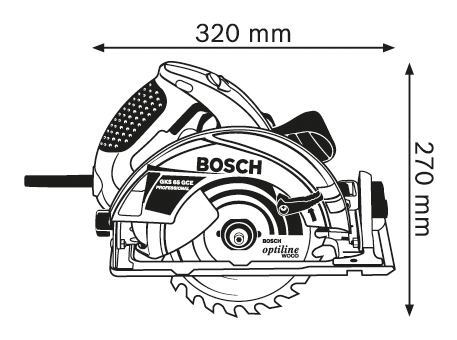 מסור עגול BOSCH GKS65GCE