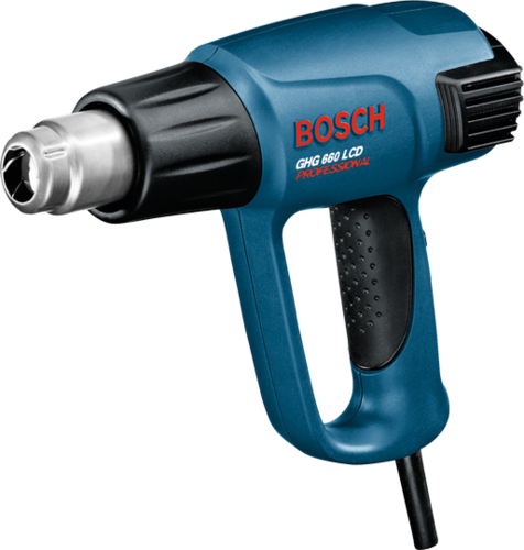 מפזר חום אלקטרוני +אביזרים BOSCH GHG 660 LCD