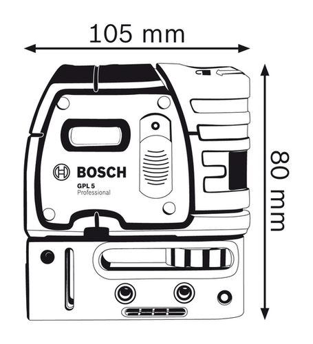 פלס 5 קרניים BOSCH GPL 5