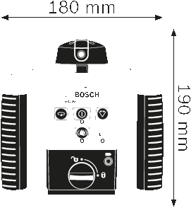 פלס לייזר מסתובב BOSCH GRL 300 HV