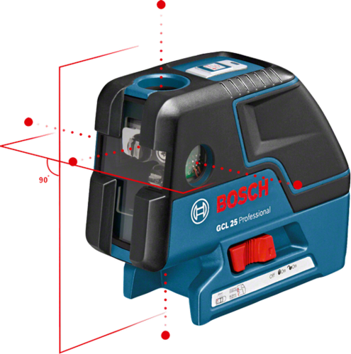 פלס לייזר צלב 5 קרניים BOSCH GCL 25