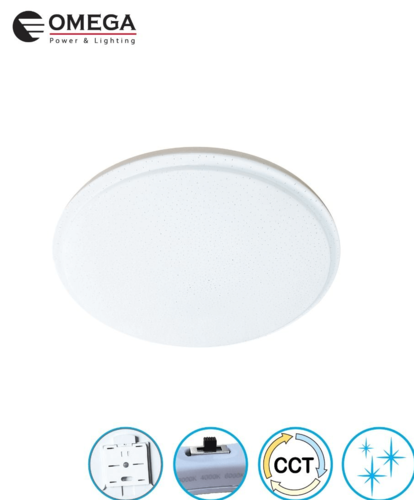 פלפון SOLE W40 380Ø כיסוי מנצנץ, כפתור CCT