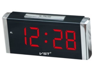  שעון שולחני דיגיטלי ג'מבו VST 731 אדום (2016)