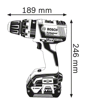 מברגה/ מקדחה רוטטת BOSCH GSB 18V-LI EC DYNAMIC