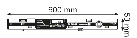 פלס אלומיניום דיגיטלי ולייזר BOSCH GIM 60 L