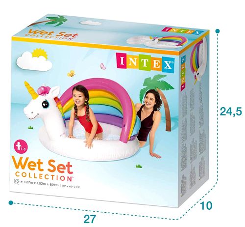 בריכת חד קרן עם גגון מתנפח דגם 57113