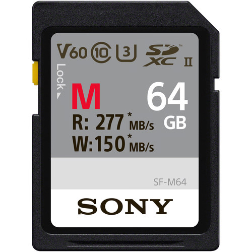 כרטיס זיכרון Sony 64GB SF-M UHS-II SDXC