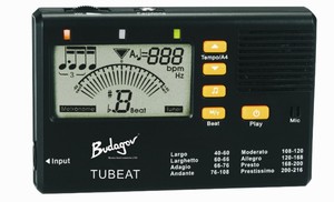 טיונר לגיטרה משולב TUBEAT