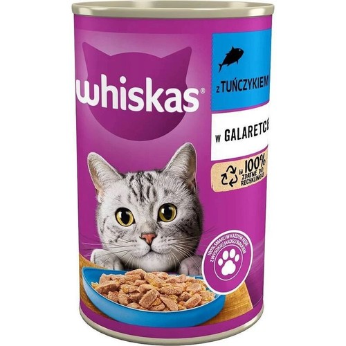 שימור וויסקאס טונה לחתול בוגר 400 גרם WHISKAS
