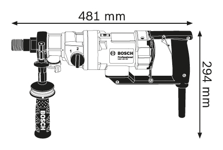 מקדחת יהלום – קידוח רטוב BOSCH GDB 180