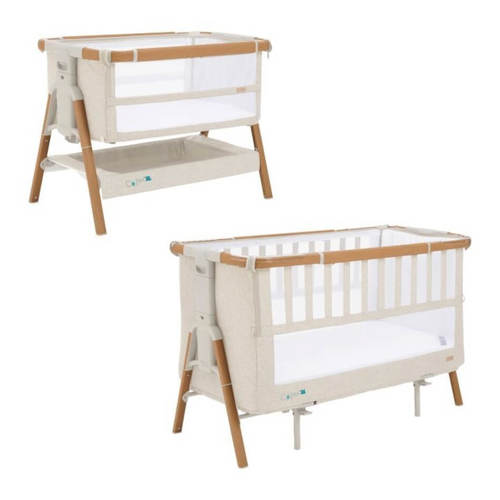 עריסה מתחברת שהופכת למיטת תינוק 2 ב- 1 CoZee XL אגוז סקנדינבי ואקרו