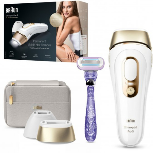  מסיר שיער בלייזר Braun Silk-expert Pro 5 IPL Device Smart IPL PL5157 