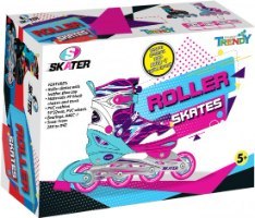 רולר בליידס Skater ABEC 7 ורוד תכלת מידה 31-34
