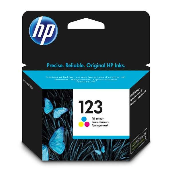 ראש דיו ‏ציאן מגנטה וצהוב HP 123 F6V16AE