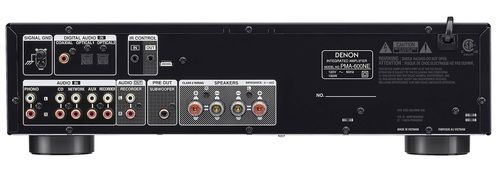 מגבר סטריאו DENON PMA600+זוג רמקולים מדפיים ELAC DEBUT B6.2 
