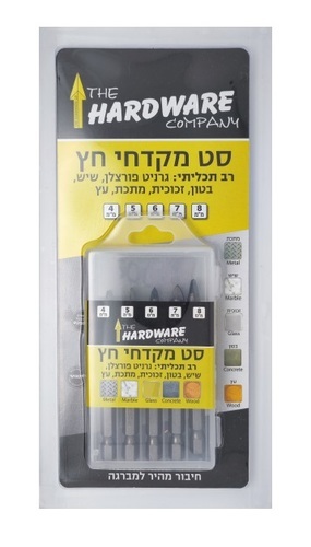  5 מקדחי חץ רב תכליתי 2 להבים 