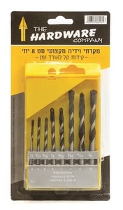  סט מקדחי וידיה 8 יח