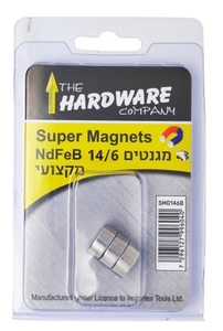  סופר מגנטים 14/6 מ"מ, 3 יח