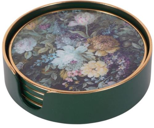 סט 4 קוסטרים פרחוניים עם מתקן LAURA ASHLEY Coasters