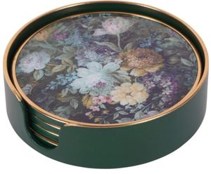 סט 4 קוסטרים פרחוניים עם מתקן LAURA ASHLEY Coasters