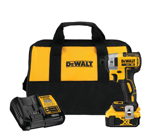 מברגת אימפקט + סוללה 5 אמפר + מטען ותיק טכנאים - Dewalt DCF887 BL 18V