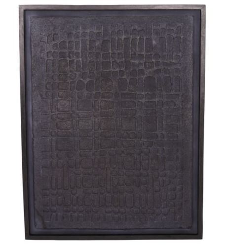 יצירת אומנות שחורה renton Large Black Wall Art Papier Mache 2 