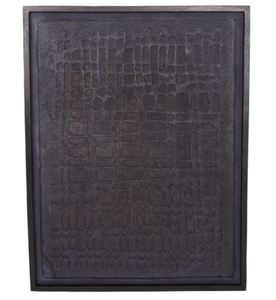 יצירת אומנות שחורה renton Large Black Wall Art Papier Mache 2 