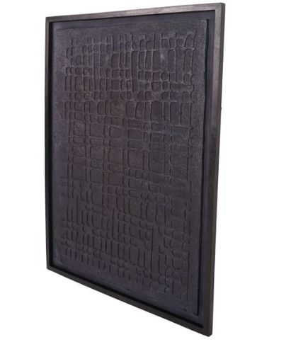 יצירת אומנות שחורה renton Large Black Wall Art Papier Mache 2 