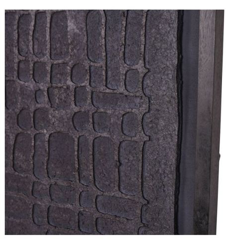 יצירת אומנות שחורה renton Large Black Wall Art Papier Mache 2 