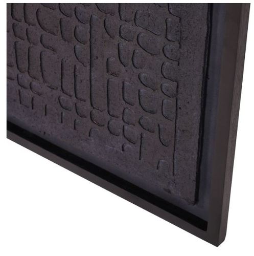 יצירת אומנות שחורה renton Large Black Wall Art Papier Mache 2 