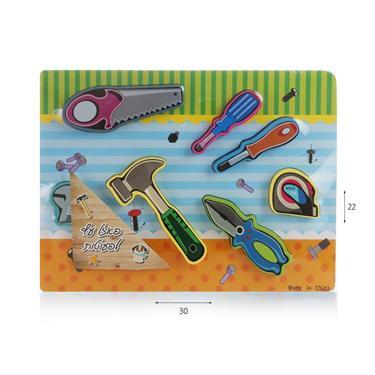 פאזל עץ בולט - כלי עבודה