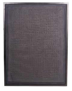 יצירת אומנות שחורה renton Large Black Wall Art Papier Mache 1