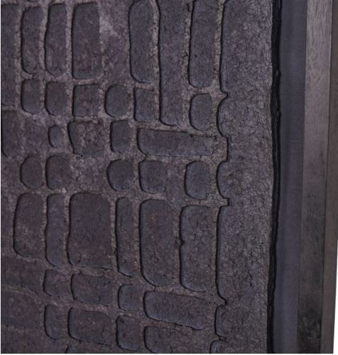יצירת אומנות שחורה renton Large Black Wall Art Papier Mache 1