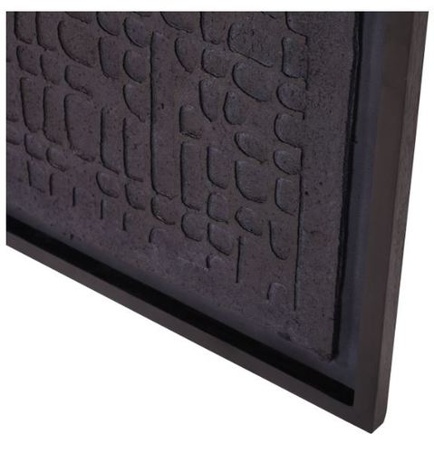 יצירת אומנות שחורה renton Large Black Wall Art Papier Mache 1