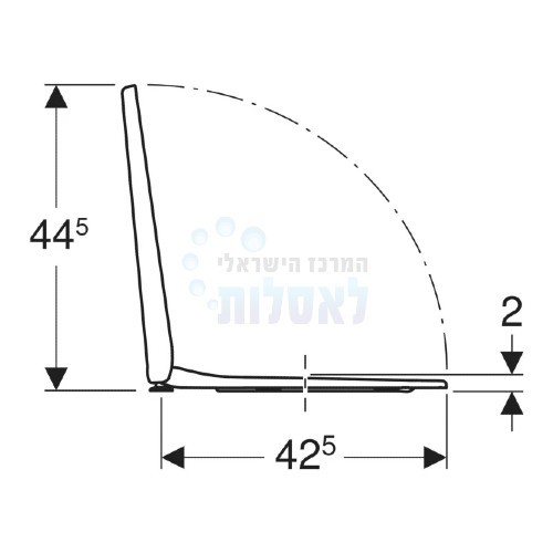 אסלה 501.649.00.5 | 501.679.00.1 GEBERIT | אסלה תלויה GEBERIT Bastia Rimfree כולל מושב | לבן מקבוצת גבריט.