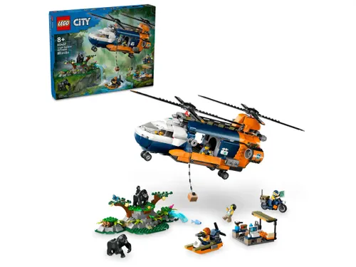 לגו סיטי - מסוק חוקר ג'ונגל במחנה הבסיס   60437 LEGO 