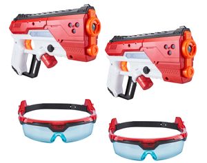 ערכת לייזר טאג עם 2 רובים ומשקפיים עם סנסורים 360° היקפיים