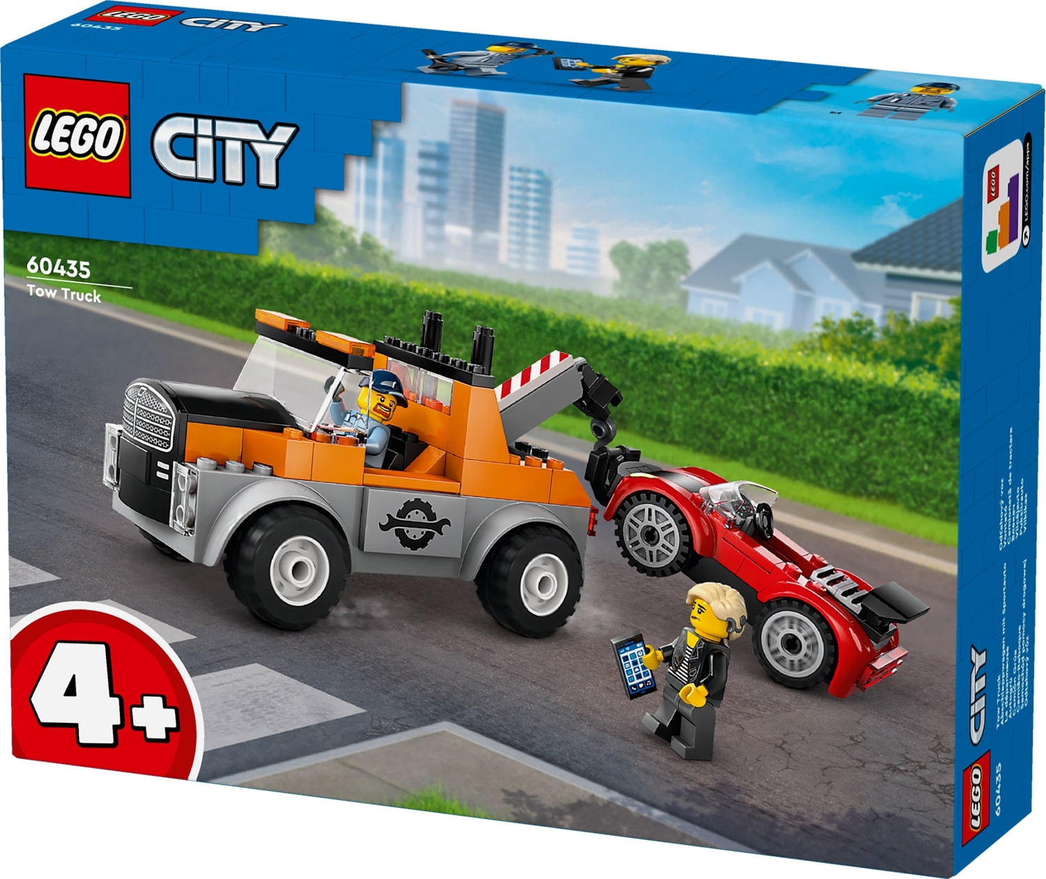 לגו City משאית גרר ותיקון רכב ספורט (60435)