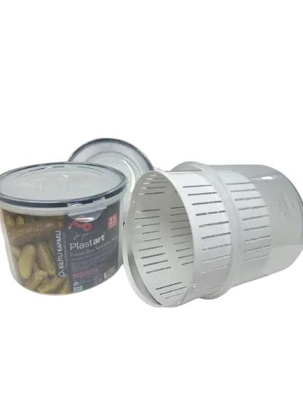 קופסא עם מסננת לאחסון קופסאות שימורים 2500 מ״ל