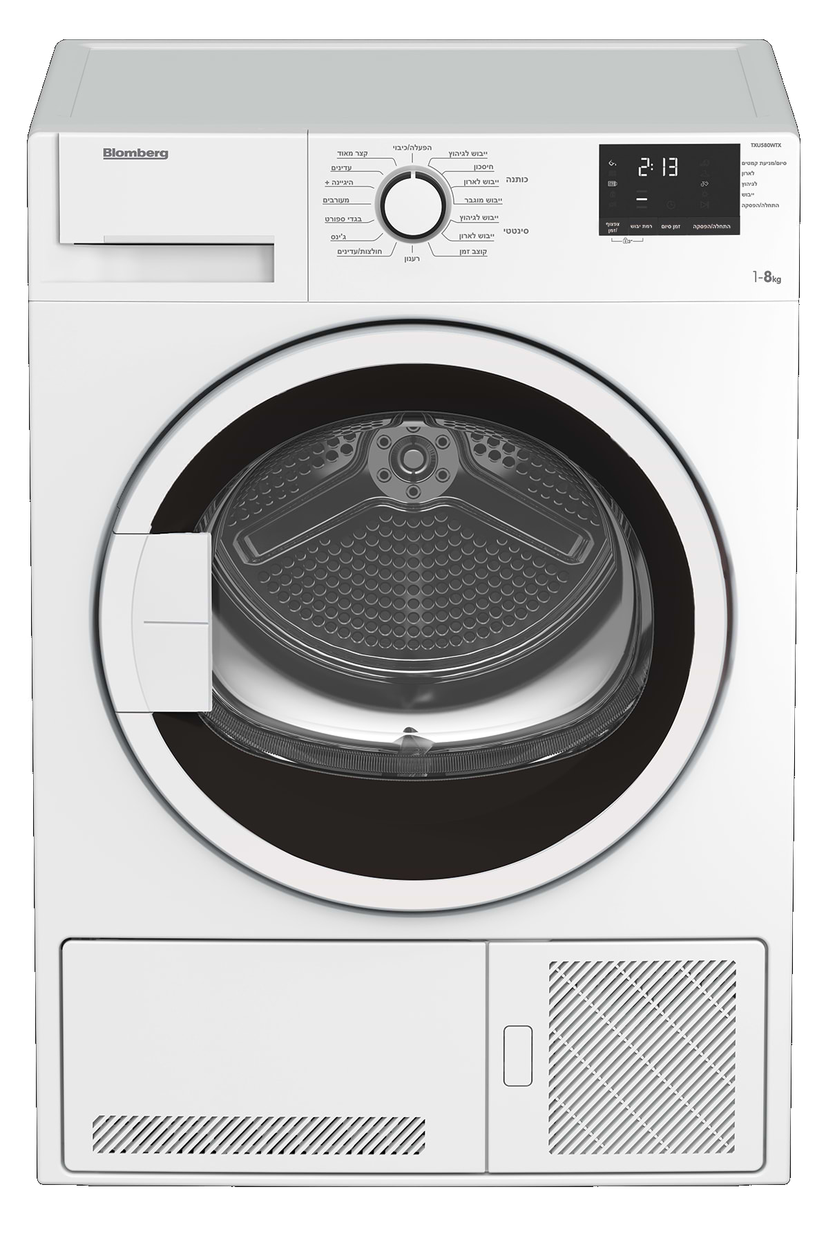 מייבש כביסה קונדנסור Blomberg TXU580WTX 8 ק"ג בלומברג